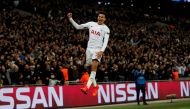 Tottenham's Dele Alli celebrates scoring their second goal Action Images via Reuters/Paul Childs

