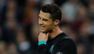 Real Madrid’s Cristiano Ronaldo looks dejected after the match REUTERS/Eddie Keogh
