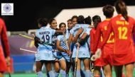 A picture of the Indian Women's Hockey Team. Image taken from Twitter.