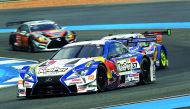 Lexus LC 500 Chang leads during the penultimate round of the Super GT500 series held at the Chang International Circuit in Thailand recently.