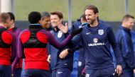 England manager Gareth Southgate during training Action Images via Reuters/Carl Recine
