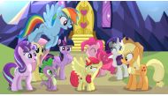 A still from the movie My Little Pony.