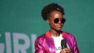 (FILES) This file photo taken on September 23, 2017 shows Lupita Nyong'o speaking onstage during the 2017 Global Citizen Festival in Central Park to End Extreme Poverty by 2030 at Central Park in New York City. AFP / ANGELA WEISS
