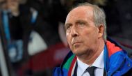 Italy's coach Giampiero Ventura looks on prior the FIFA World Cup 2018 qualification football match between Italy and Sweden, on November 13, 2017 at the San Siro stadium in Milan. / AFP / Miguel MEDINA