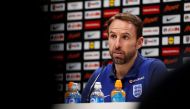 England manager Gareth Southgate during the press conference. Reuters/John Sibley
