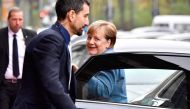 German Chancellor Angela Merkel, also leader of the conservative Christian Democratic Union (CDU) party, arrives for further exploratory talks with members of potential coalition parties to form a new government on November 15, 2017 in Berlin. / AFP / Tob