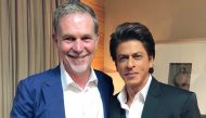 An image of Netflix Founder and CEO Reed Hastings and actor Shah Rukh Khan. Image taken from Twitter.
