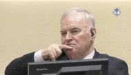 Ex-Bosnian Serb wartime general Ratko Mladic reacts in court at the International Criminal Tribunal for the former Yugoslavia (ICTY) in the Hague, Netherlands in this still image taken from a video released by the International Criminal Tribunal for the f