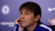 Chelsea manager Antonio Conte during the press conference.Tony O'Brien
