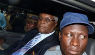 Former Zimbabwe finance minister Ignatius Chombo, who was among those detained by the military when they seized power before Robert Mugabe resigned this week, arrives at court on to face corruption charges in Harare, Zimbabwe, November 25, 2017. REUTERS/P