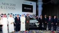 Dr Nasser Abdulghani Al Abdulghani, Chairman of Abdullah Abdulghani and Brothers Co (AAB); with Seiichi Otsuka, Ambassador of Japan to Qatar; Abdulrahman Abduljaleel Al Abdulghani, Vice-Chairman, AAB; Toshiyuki Nakahara, Project GM, Lexus International (L