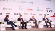 FROM LEFT: Charlie Corbett, Editorial Director, Euromoney Conferences; Sami Boujelben, Chief Adviser- Chief Executive Office, Qatar Financial Market Authority; Mohsin Mujtaba, Director of Product and Market Development, QSE and Talal Samhouri, Head of Ass