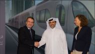 Officials at the signing ceremony. Photo: Qatar Rail