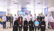 Senior officials of Nakilat with students from various universities who successfully completed their internship programme at Nakilat.