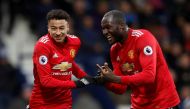 Manchester United's Jesse Lingard celebrates scoring their second goal with Romelu Lukaku Action Images via Reuters/Carl Recine  