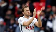 Tottenham's Harry Kane celebrates after the match REUTERS/Eddie Keogh 

