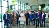 Senior officials of Abdullah Abdulghani & Bros Co (AAB), the exclusive distributor of Toyota and Lexus in Qatar,  posing for a group photo as the company celebrated its first ‘Customer Appreciation Week’ from December 14 to 20 as part of the Qatar Nationa