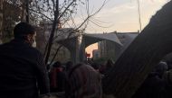 People protest near the university of Tehran, Iran December 30, 2017 in this picture obtained from social media. 

