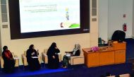 Officials discussing the impact of blockade during the seminar.