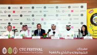 Omran Youser Al Sherawi (fourth left), Partner, Four and One; Fernando De Guama (third left), Chief Executive Officer, Four and One; with (from left), Yuksel Mutlu, Treasurer, Qatar Culinary Professionals; Salah Al Eida, CEO, SNS for Trading and Services;