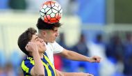 Action from the Al Kass International Cup football match between Real Madrid and Fenerbahce at Aspire Academy yesterday. 