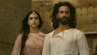A still of the actors Shahid Kapoor and Deepika Padukone from the movie Padmaavat.
