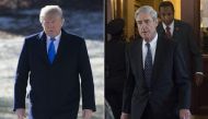 (COMBO) This combination of pictures created on January 24, 2018 shows US President Donald Trump on the South Lawn of the White House in Washington, DC, January 5, 2018, and former FBI Director Robert Mueller, special counsel on the Russian investigation,
