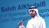 Saleh Al Khulaifi delivering the keynote address.