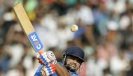 (FILES) This file photo taken on January 12, 2017 shows Indian batsman Suresh Raina playing a shot during the second warm-up one day cricket match between India A and England XI at the Cricket Club of India (CCI) stadium in Mumbai. AFP / Punit Paranjpe 