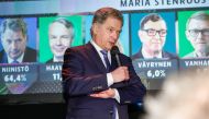 Finnish President Sauli Niinisto comments on the results of the presidential elections at the Old Student House in Helsinki, Finland, 28 January 2018. EPA/Pekka Sipola