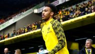 Borussia Dortmund’s Pierre-Emerick Aubameyang. REUTERS/Leon Kuegeler