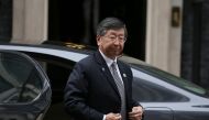 The Japanese Ambassador to the UK Koji Tsuruoka arrives for a roundtable hosted by Britain's Prime Minister Theresa May for Japanese investors in the UK at 10 Downing Street in central London on February 8, 2018. AFP / Daniel Leal-Olivas