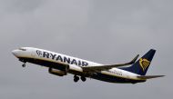 (FILES) This file photo taken on October 19, 2017 shows a Boeing 737 Next Gen of Irish low-cost RyanAir airline after taking off from the Toulouse-Blagnac airport, near Toulouse. AFP / PASCAL PAVANI