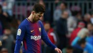 Barcelona’s Lionel Messi. REUTERS/Albert Gea