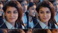 Priya Prakash Varrier in the clips from the movie.