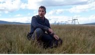 A still of the actor Christain Bale from the movie Hostiles.