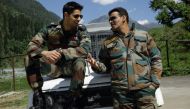 A still of the actors Sidarth Malhotra (L) and Manoj Bajpayee (R) from the movie Aiyaary.