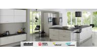 A model kitchen displayed at the Jumbo Electronics showroom.