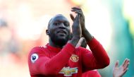 Manchester United's Romelu Lukaku applauds the fans after the match REUTERS/Andrew Yates 
