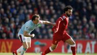 West Ham United's Mark Noble in action with Liverpool's Mohamed Salah Action Images via Reuters/Carl Recine