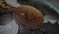 A bitcoin logo is seen at a facility of the Youth and Sports Ministry in Caracas, Venezuela February 23, 2018. (REUTERS/Marco Bello)