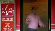 A man leaves an automated teller machine (ATM) facility of Punjab National Bank (PNB) in New Delhi, India, February 27, 2018. REUTERS/Saumya Khandelwal/File photo

