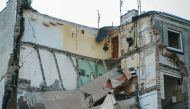 A general view of a collapsed building is seen in Poznan, Poland, March 4, 2018 in this picture obtained from social media. Courtesy of Instagram/ @PAWEL_ALTERNATYWNA /via Reuters