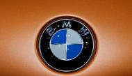 The logo of BMW is pictured on a car during the 88th Geneva International Motor Show in Geneva, Switzerland, March 7, 2018. REUTERS/Denis Balibouse
