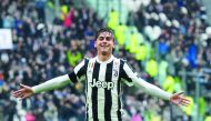 Juventus' forward from Argentina Paulo Dybala celebrates after scoring during the Italian Serie A football match Juventus vs Udinese on March 11, 2018 at the Juventus stadium in Turin. AFP / Miguel Medina
