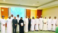 Investcorp officials during the announcement of The Opportunities Fund, in Oman.