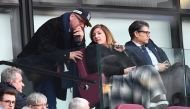 West Ham United's Vice-Chairman Karren Brady (C) is seen in the crowd during the English Premier League football match between West Ham United and Burnley at The London Stadium, in east London on March 10, 2018. / AFP / Ben STANSALL  
