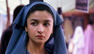 Actress Alia Bhaat's look in Raazi shared on twitter by Karan Johar.  