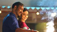 A still of the actors Ajay Devgn and Ileana D'Cruz from the movie Raid.