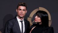 Portuguese soccer player Cristiano Ronaldo and his girlfriend Georgina Rodriguez arrive at the Quina Awards ceremony in Lisbon, Portugal, March 19, 2018. REUTERS/Rafael Marchante
